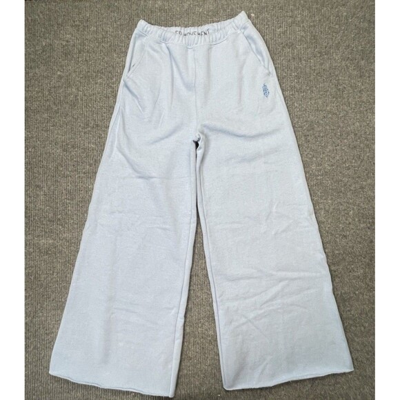 Free People FP Movement Women Small For The Win Wide-Leg Pants Blue Slouchy NWOT - Picture 4 of 9